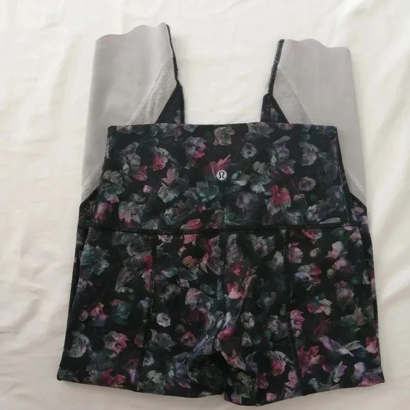Lululemon Wunder Under Crop High Rise Roll Down 23" Leggings Floral Multi 6 - Picture 9 of 16